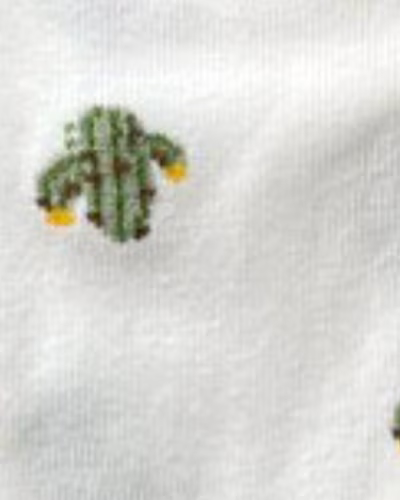 سفید طرح کاکتوس